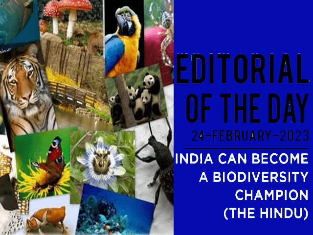 Making India a Biodiversity Champion | இந்தியாவை பல்லுயிர் பெருக்க  முதன்மையாக்குதல்